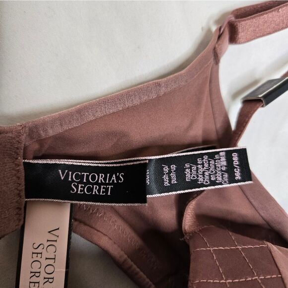 NEW Victoria's Secret dark brown So Obsessed smooth‎ push up bra 36C - Picture 7 of 9